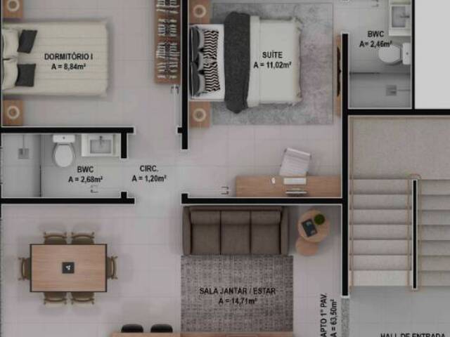 #110 - Apartamento para Venda em Barra Velha - SC - 2